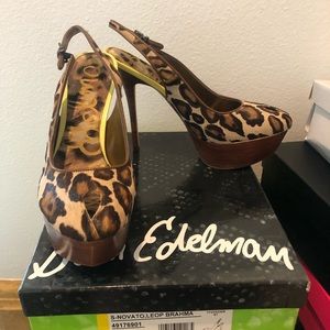 Sam edelman Novato leopard sling back heel
